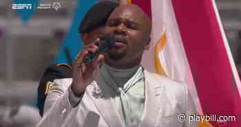 Watch Aladdin's Michael James Scott Perform National Anthem to Help Kick Off the Special Olympics - Playbill.com