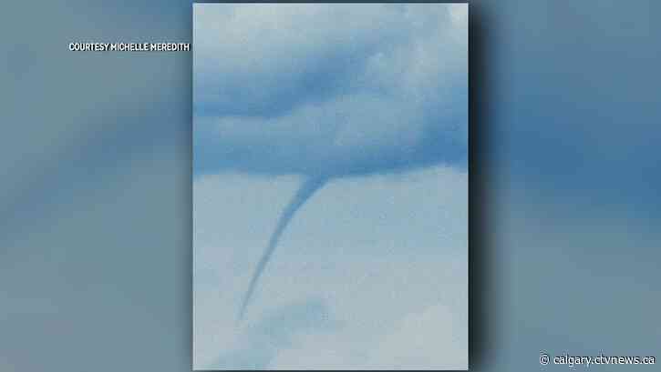 Funnel clouds spotted across southern Alberta on Monday