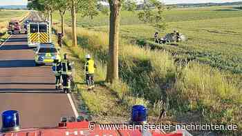 Reh ausgewichen: Auto überschlägt sich im Kreis Helmstedt - Helmstedter Nachrichten