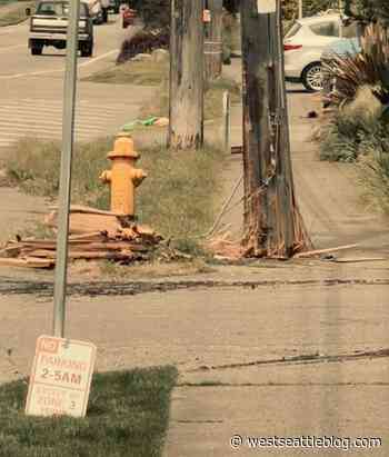 TRAFFIC ALERT: Pole problem at Fauntleroy/Concord - West Seattle Blog