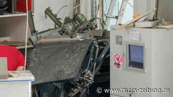 Automatensprengung in Ulmen: Festnahme bringt bisher wenig Klarheit - Rhein-Zeitung