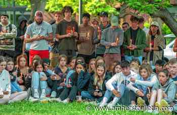 Vigil honors Amherst student killed in car crash - Amherst Bulletin