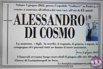 SORA - L'ULTIMO SALUTO AD ALESSANDRO - ioWebbo