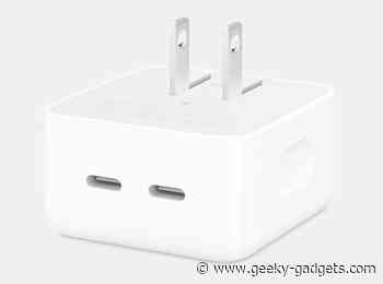 New Apple 35W Dual USB-C and fast charge power adapters