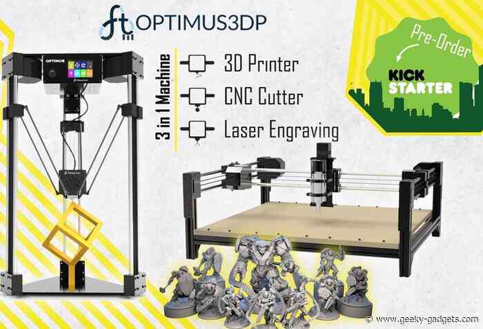 Optimus transforming modular 3D printer and laser cutter