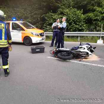 Schwerverletzte Motorradfahrerin in Marsberg - Radio Sauerland