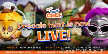 Big Town Chef NFTs Mint today: All Genesis Chefs will be FREE