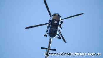 Hubschrauber über Schömberg: Polizei findet vermisste Person