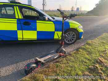 Blackpool police seize e-scooter being ridden on public road