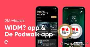 Digital Agency Elements viert 2 DIA Awards met Wie is de Mol app en Podwalk app van Het Verhaal van Nederland - Emerce - Emerce