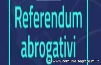 Referendum 12 giugno 2022: indicazioni utili per recarsi al voto - Comune di Segrate