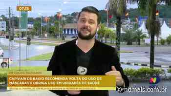 Capivari de Baixo recomenda volta do uso de máscaras e obriga uso em unidades de saúde - ND Mais