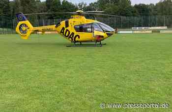 FW Datteln: Hubschrauberlandung nach Balkonsturz