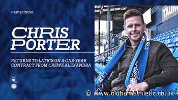 Striker Porter Returns To Latics - News - oldhamathletic.co.uk