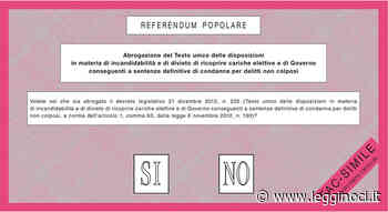 Il primo quesito referendario: l'abrogazione della Legge Severino - LeggiNoci.it