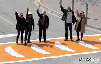 Why Kamloops has a new orange crosswalk with 7 eagle feathers | iNFOnews | Thompson-Okanagan's News Source - iNFOnews