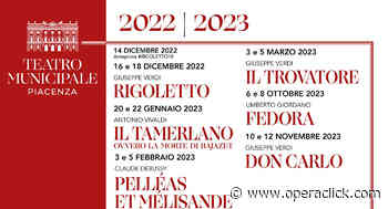 Teatro Municipale di Piacenza: STAGIONE 2022 - 2023 Opera Concerti Danza Young - OperaClick