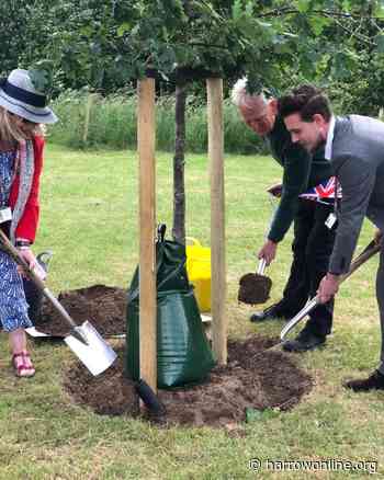 Tree planting ceremony held at Harrow Arts Centre for Platinum Jubilee - Harrow Online