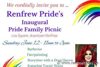 Renfrew Pride Welcomes All to Pride Picnic in Downtown Renfrew on June 12th - renfrewtoday.ca