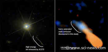 ALMA Spots Unknown Radio Structure around Distant Quasar - Sci-News.com
