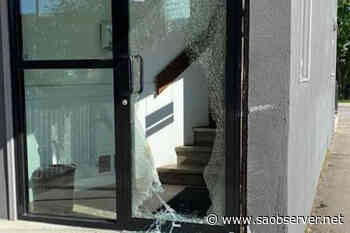 Armstrong Dental Centre entrance destroyed - Salmon Arm Observer