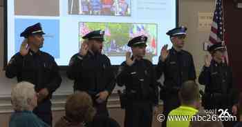 Two Rivers swears in 'unprecedented' five new full-time police officers - WGBA NBC 26 in Green Bay