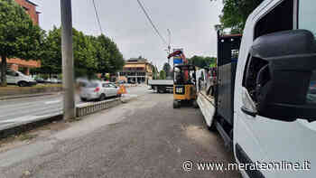 Merate: lavori non segnalati su via Turati - Merate Online