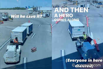 Bag That Fell Off Luggage Transport at Airport Goes Viral - PopCrush