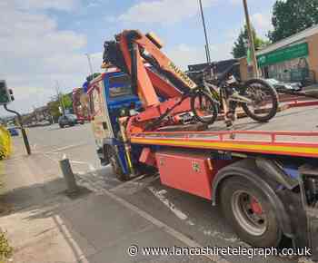 Two Blackburn police officers assaulted after biker tries to evade arrest