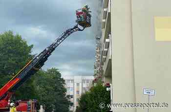 FW Dresden: Balkonbrand in Mehrfamilienhaus