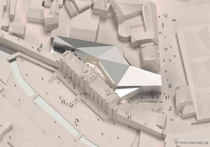 Museumseinschub aus Metall
 - Nieto Sobejano Arquitectos planen in Vannes