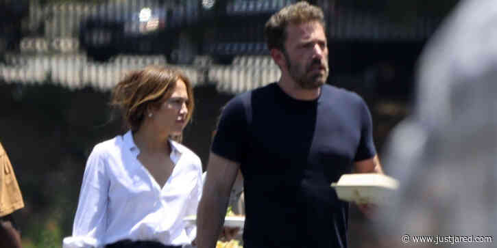 Jennifer Lopez Visits Fiancé Ben Affleck On Set of 'Nike' Movie in LA