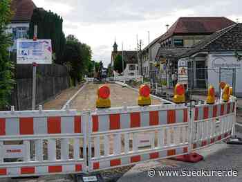Mühlhausen-Ehingen: Jetzt muss es schnell gehen: Warum ein Teil der Arbeiten in der Schloßstraße bald fertig sein muss - SÜDKURIER Online