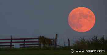 Why does the moon look close some nights and far away on other nights?