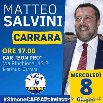 Il leader della Lega Matteo Salvini a Marina di Carrara per Caffaz - La Gazzetta di Massa e Carrara