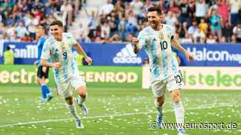 Lionel Messi erzielt fünf Tore gegen Estland - Superstar schießt Argentinien im Alleingang zum Sieg - Eurosport DE