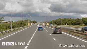 Children reported running in and out of traffic on M65