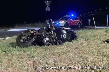 Nagold: Motorradfahrer stirbt bei Unfall an Verkehrsinsel - Baden-Württemberg - Stuttgarter Nachrichten