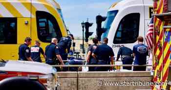 Man on bicycle hit by light rail train in St. Paul and is killed