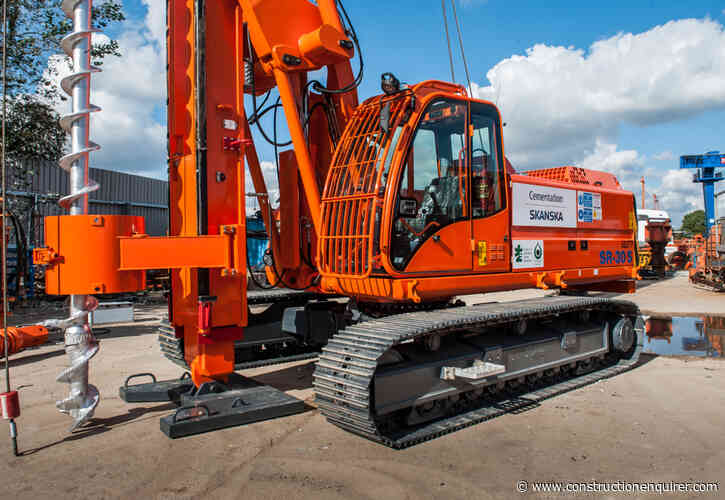 First hydrogen dual-fuel piling rig in trials