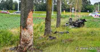 Man (49) uit Bergeijk komt om bij botsing tegen boom op N379, Porsche 911 valt in brokstukken uit elkaar - BD.nl