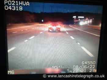 Police pull over driver on M6 who hit speeds of 95mph past marked car