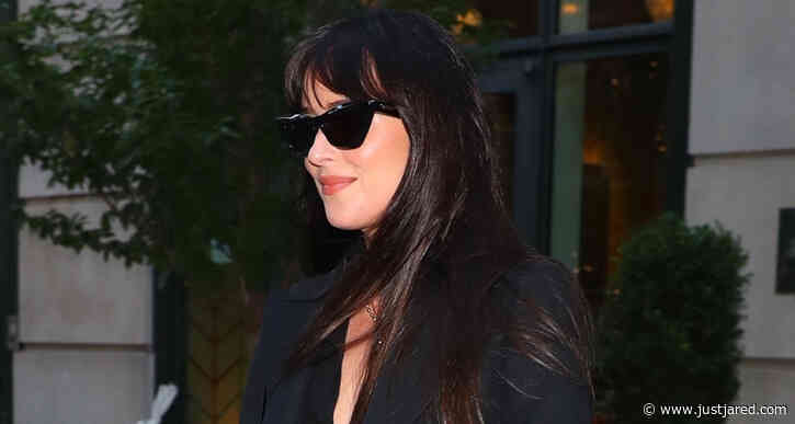 Dakota Johson Suits Up for Dinner in New York City