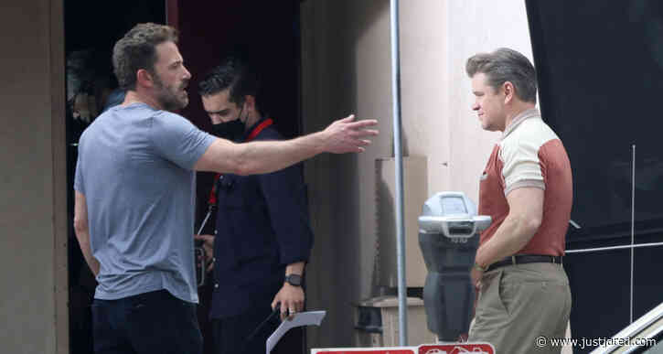 Ben Affleck Directs Matt Damon During Latest Day of Filming 'Nike' Movie