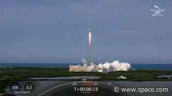 SpaceX launches Egyptian communications satellite, lands rocket on ship at sea