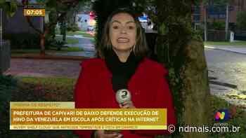 Prefeitura de Capivari de Baixo defende execução do hino da Venezuela nas escolas - ND Mais
