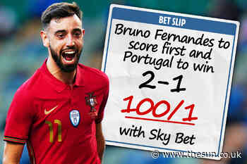 Get Bruno Fernandes to score first and Portugal to beat Czech Republic 2-1 at HUGE 100/1 with Sky Bet... - The Sun