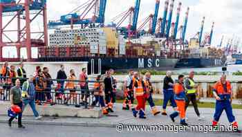 Streik im Hafen: Schiffsabfertigung weitgehend lahmgelegt