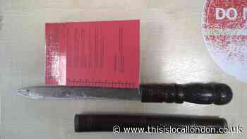 Huge knife found hidden in Bromley during police patrols