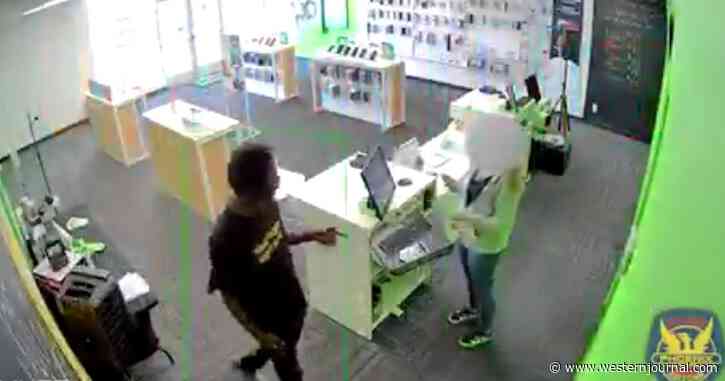 Gutless Punk Arrested After Vicious Cheap Shot Beating of Female Phone Store Employee